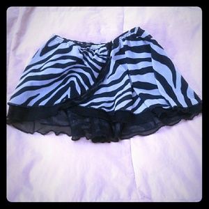 Zebra dance ballet cover skirt